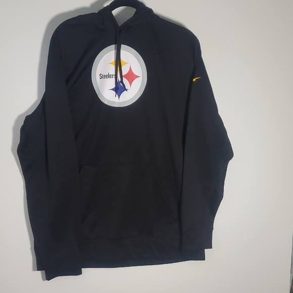 NWT Nike Pittsburgh Steelers NFL Hoodie Black Mens Size XL - Picture 1 of 10